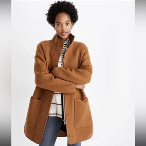 Madewell Estate Cocoon Coat in camel